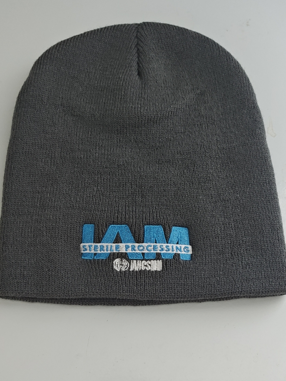 Sterile Processing Embroidered Gray Beanie